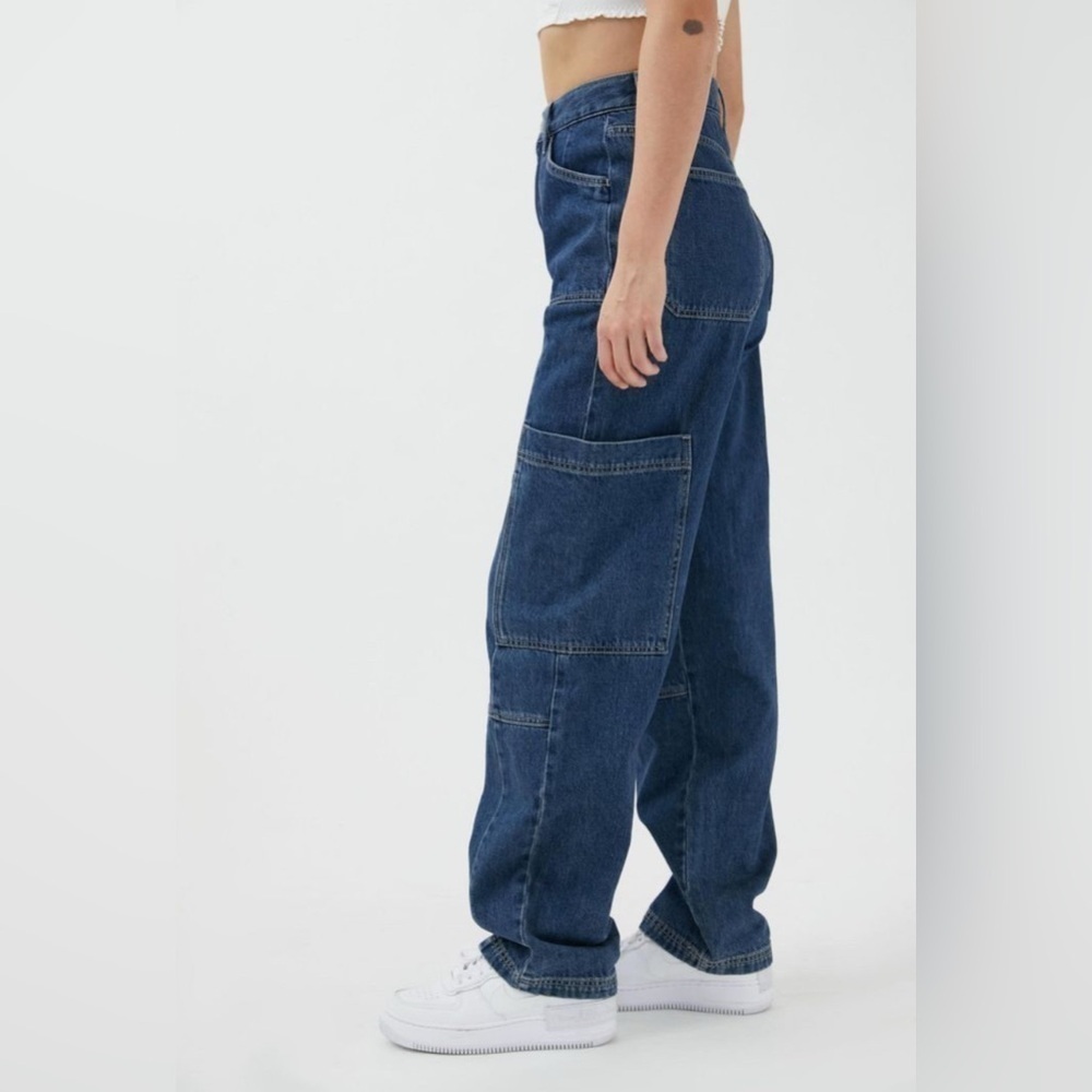 BDG High Waist Baggy Cargo denim jeans - Picture 2 of 10